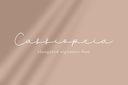 Cassiopeia Handwritten Signature Font