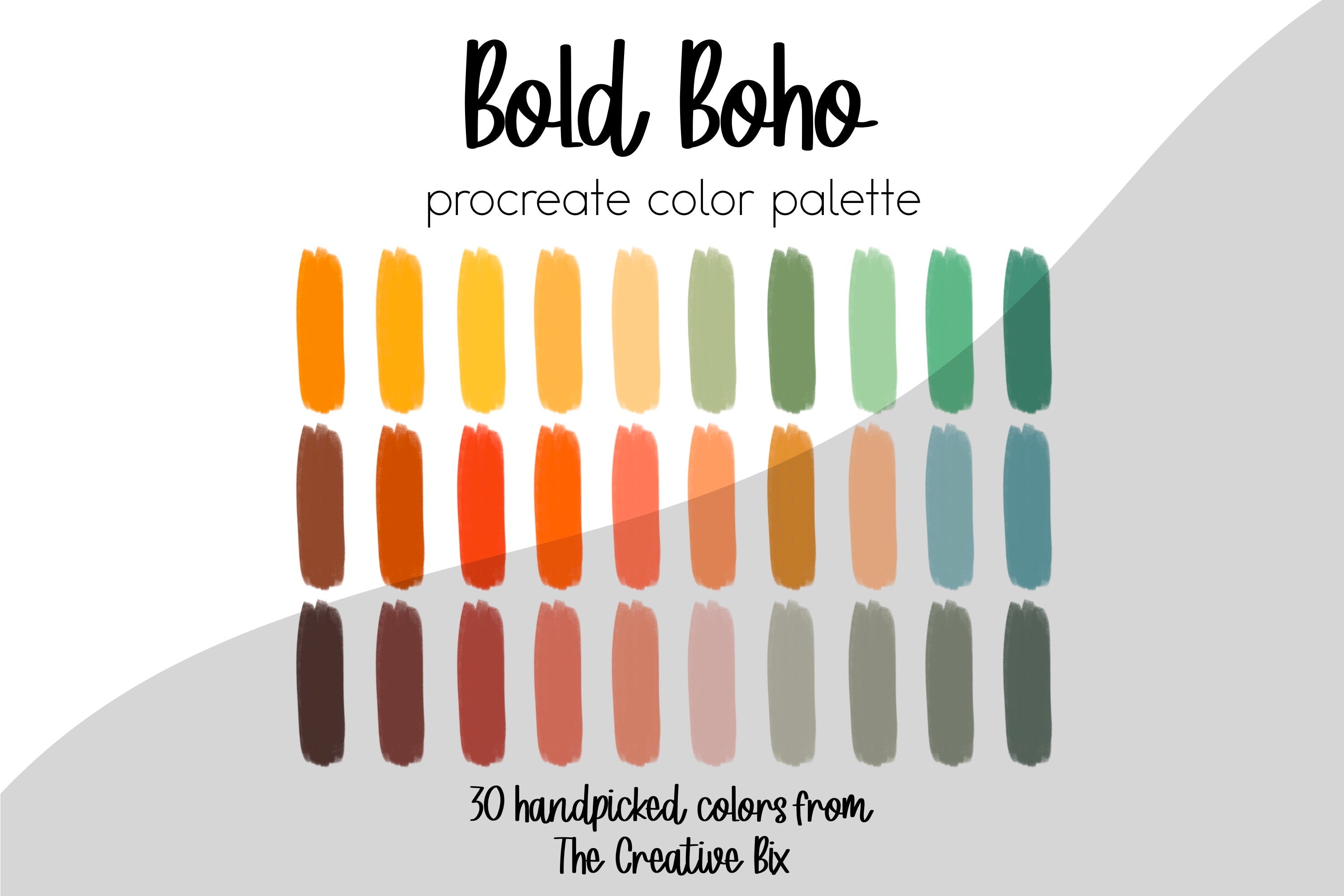 bohemian color palette