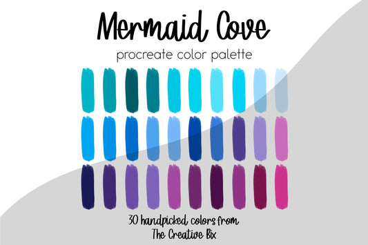 Mermaid Cove Procreate Palette
