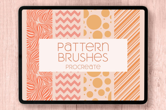 Basic Pattern Brushes | 10 Seamless Procreate Patterns
