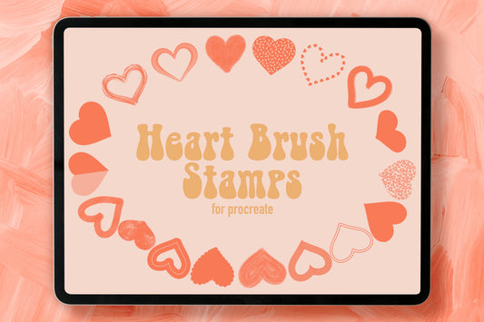 Heart Procreate Brush Stamps