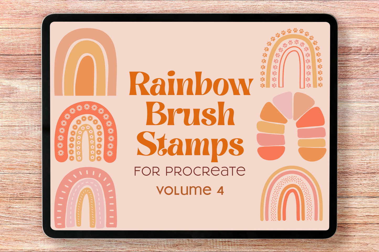Rainbow Procreate Brush Stamps Vol. 4