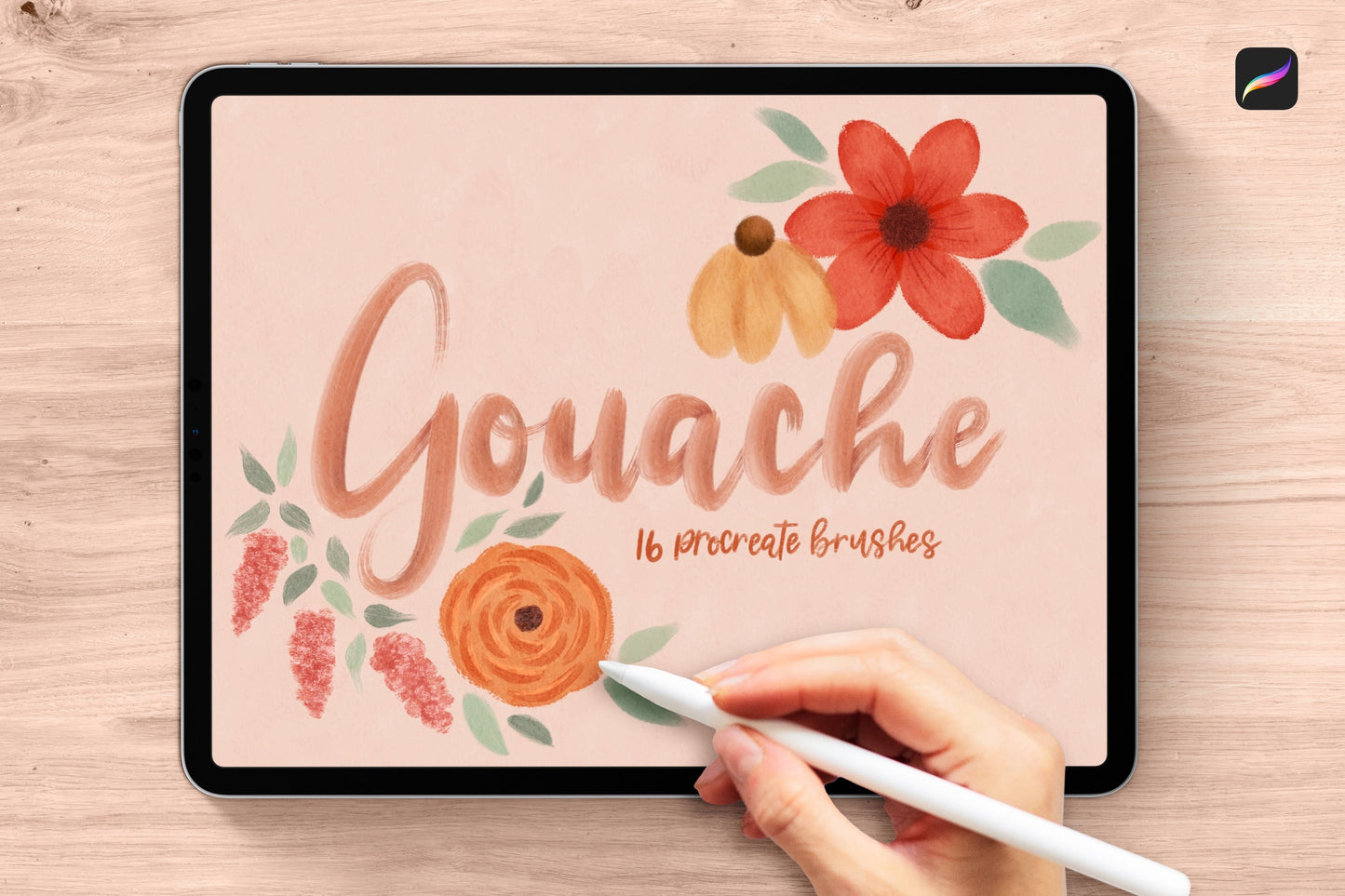 Gouache Brushes for Procreate