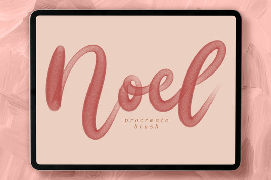 Noel Procreate Lettering Brush