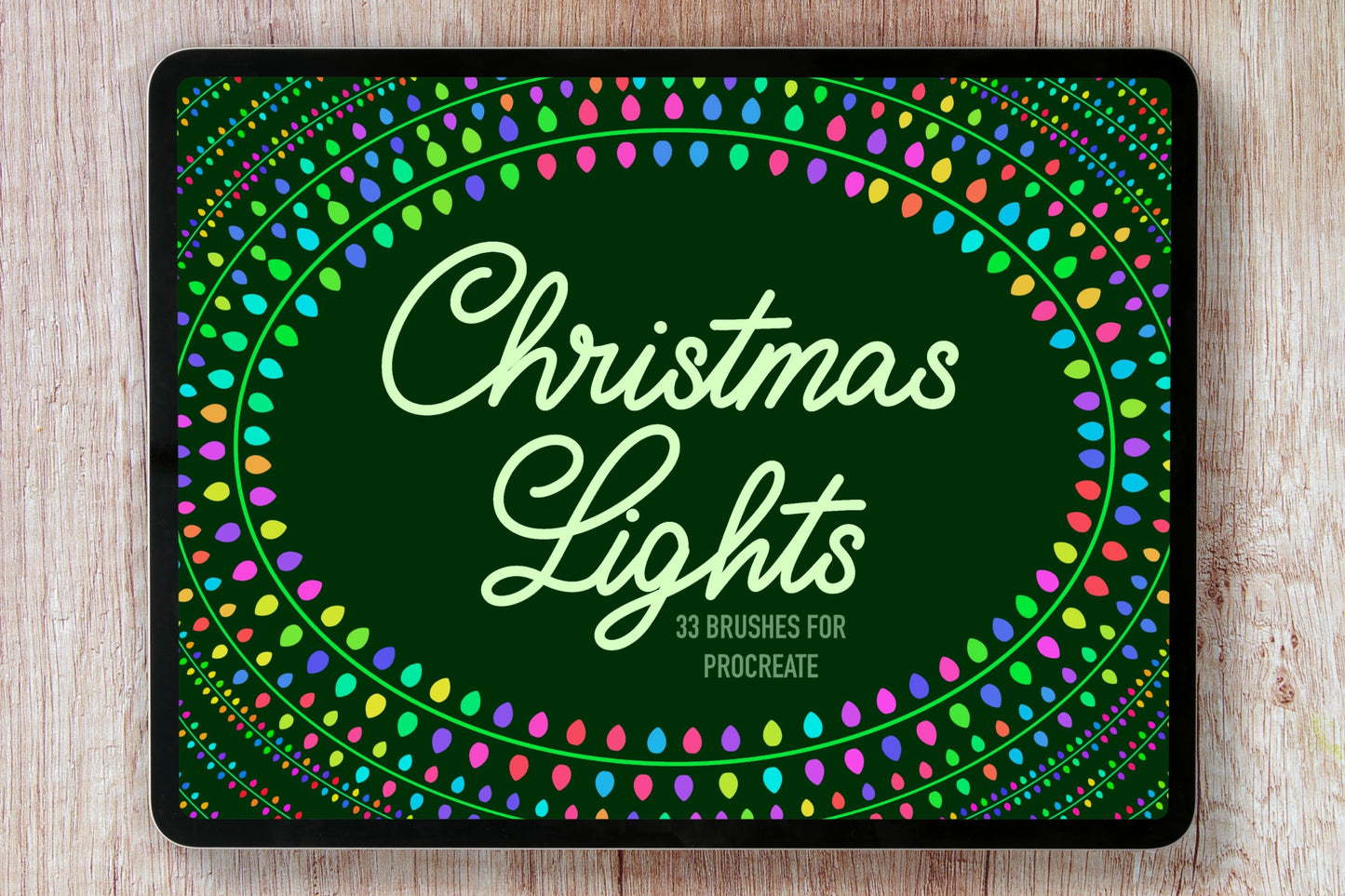 Christmas Light Procreate Brushes