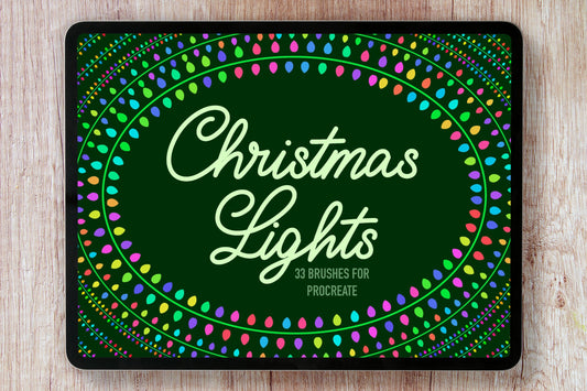 Christmas Light Procreate Brushes