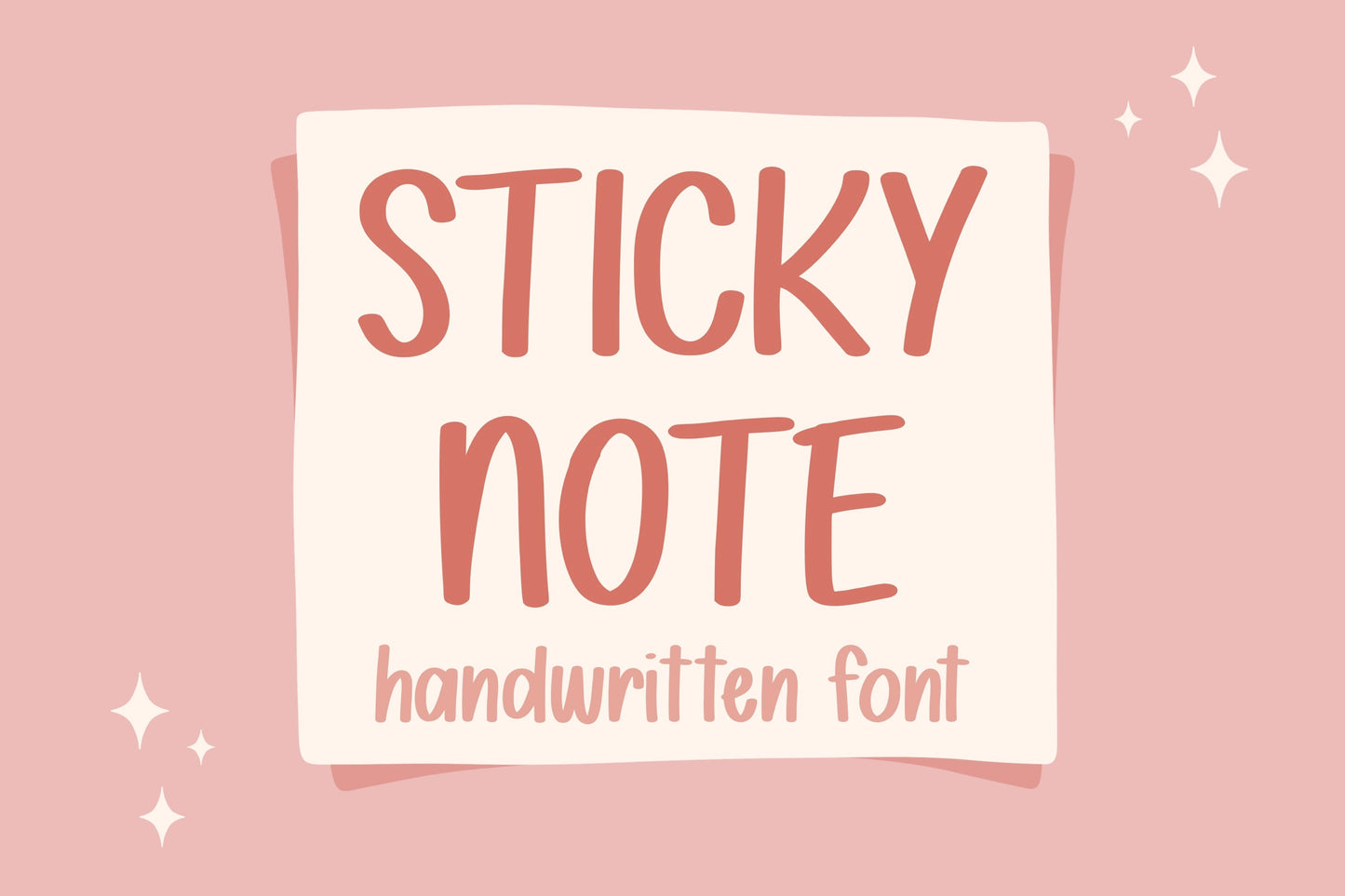 Sticky Note Handwritten Font