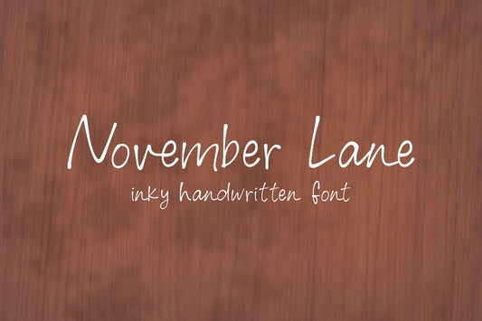 November Lane Handwritten Font
