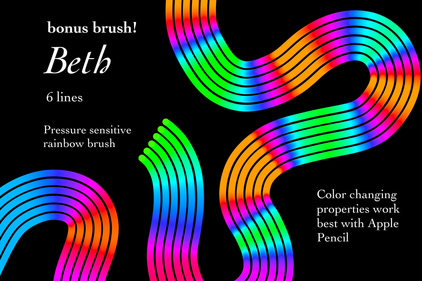 Multi Line Procreate Brushes