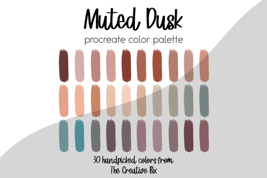 Muted Dusk Procreate Palette