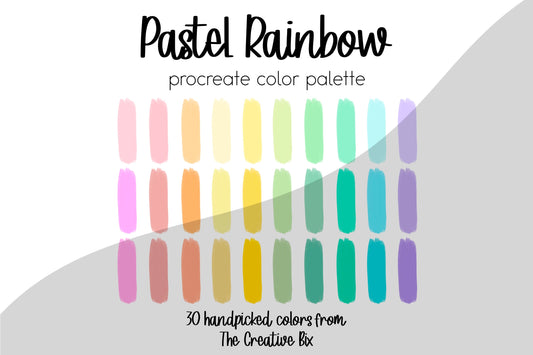Pastel Rainbow Procreate Palette