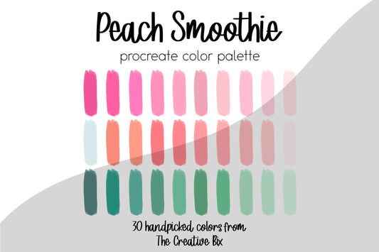 Peach Smoothie Procreate Palette
