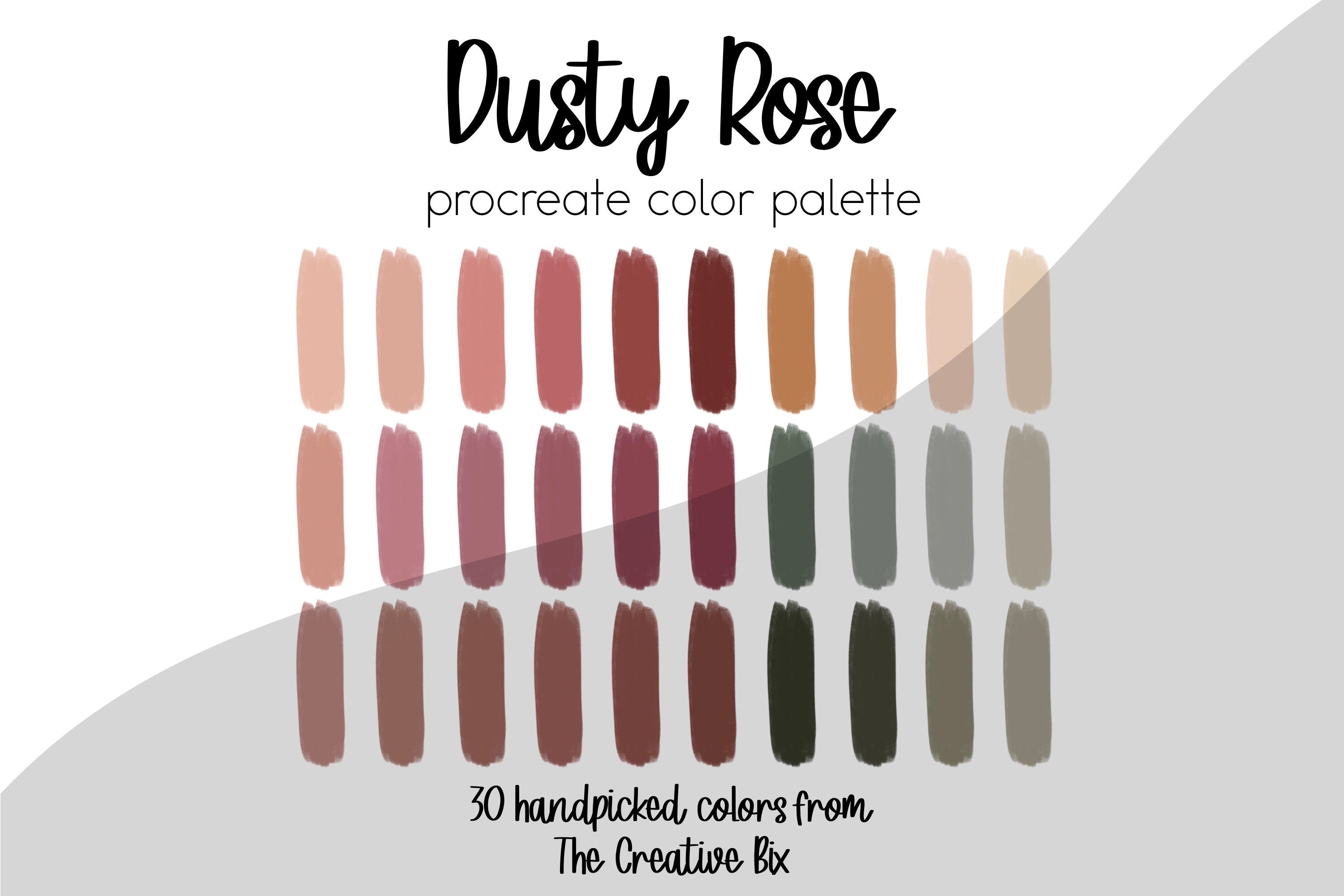 Procreate Color Palette Dusty Rose Graphic by Chubby Design · Creative  Fabrica