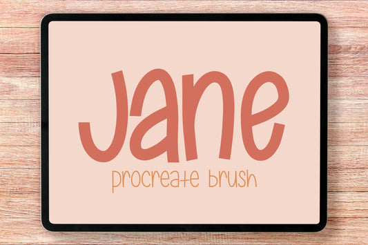 Jane Procreate Lettering Brush