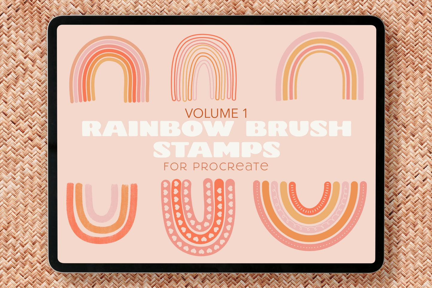 Rainbow Procreate Brush Stamps Vol. 1