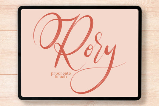 Rory Procreate Lettering Brush