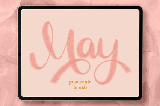 May Procreate Lettering Brush