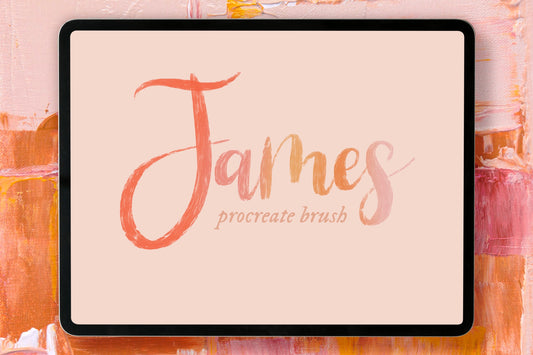 James Procreate Lettering Brush