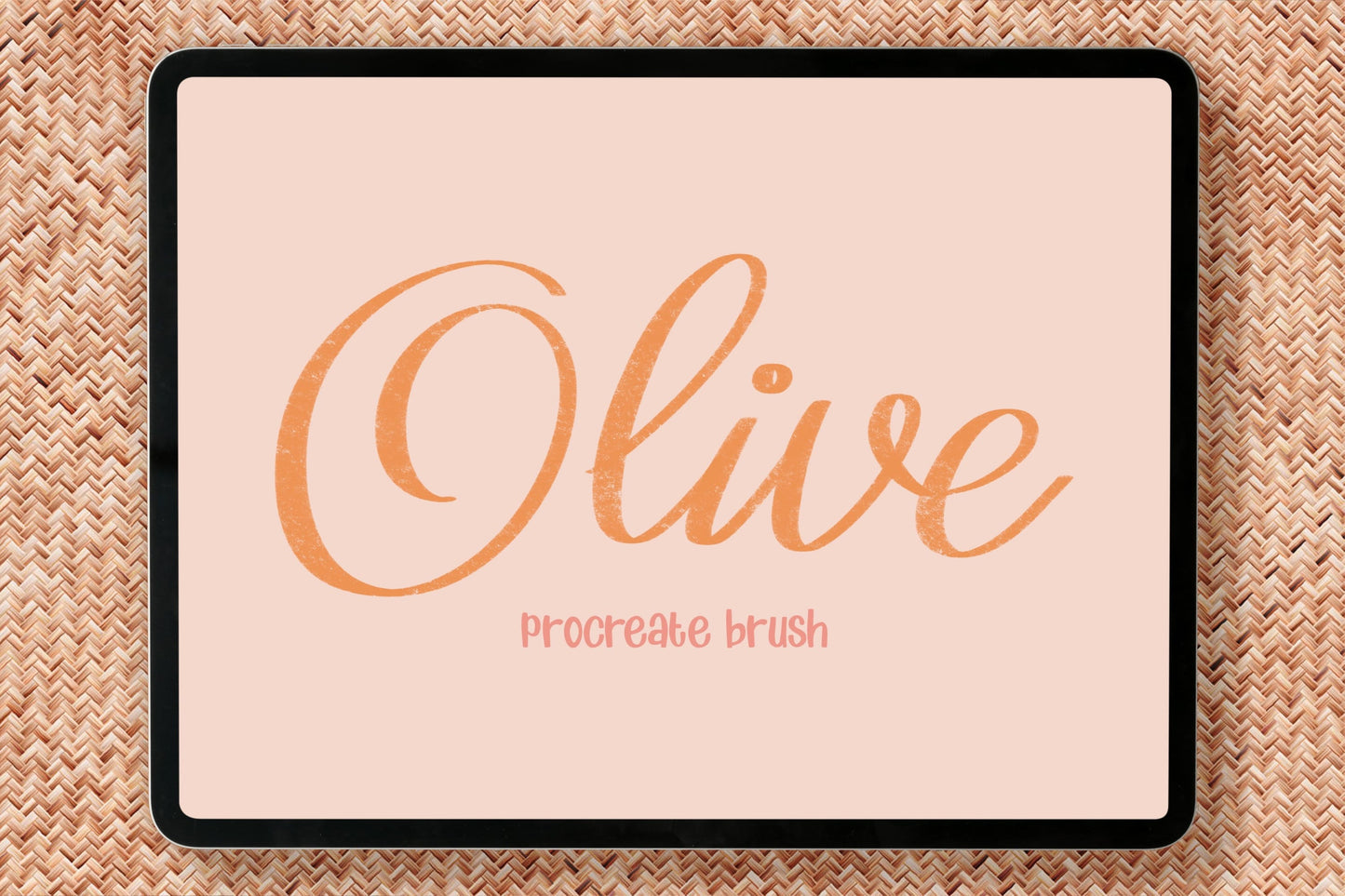 Olive Procreate Lettering Brush