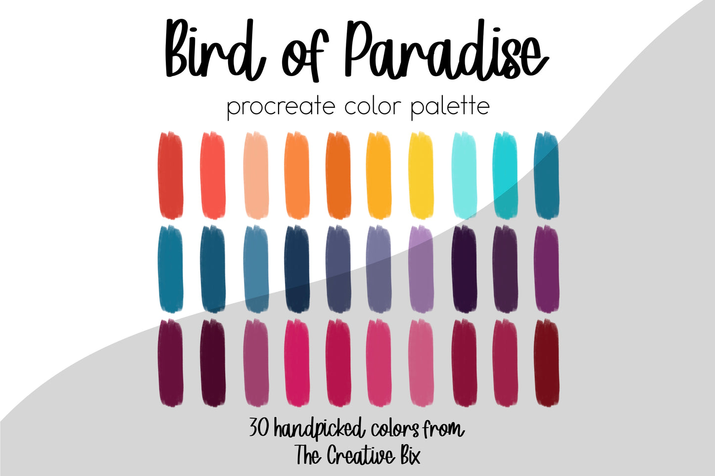 Bird of Paradise Procreate Palette