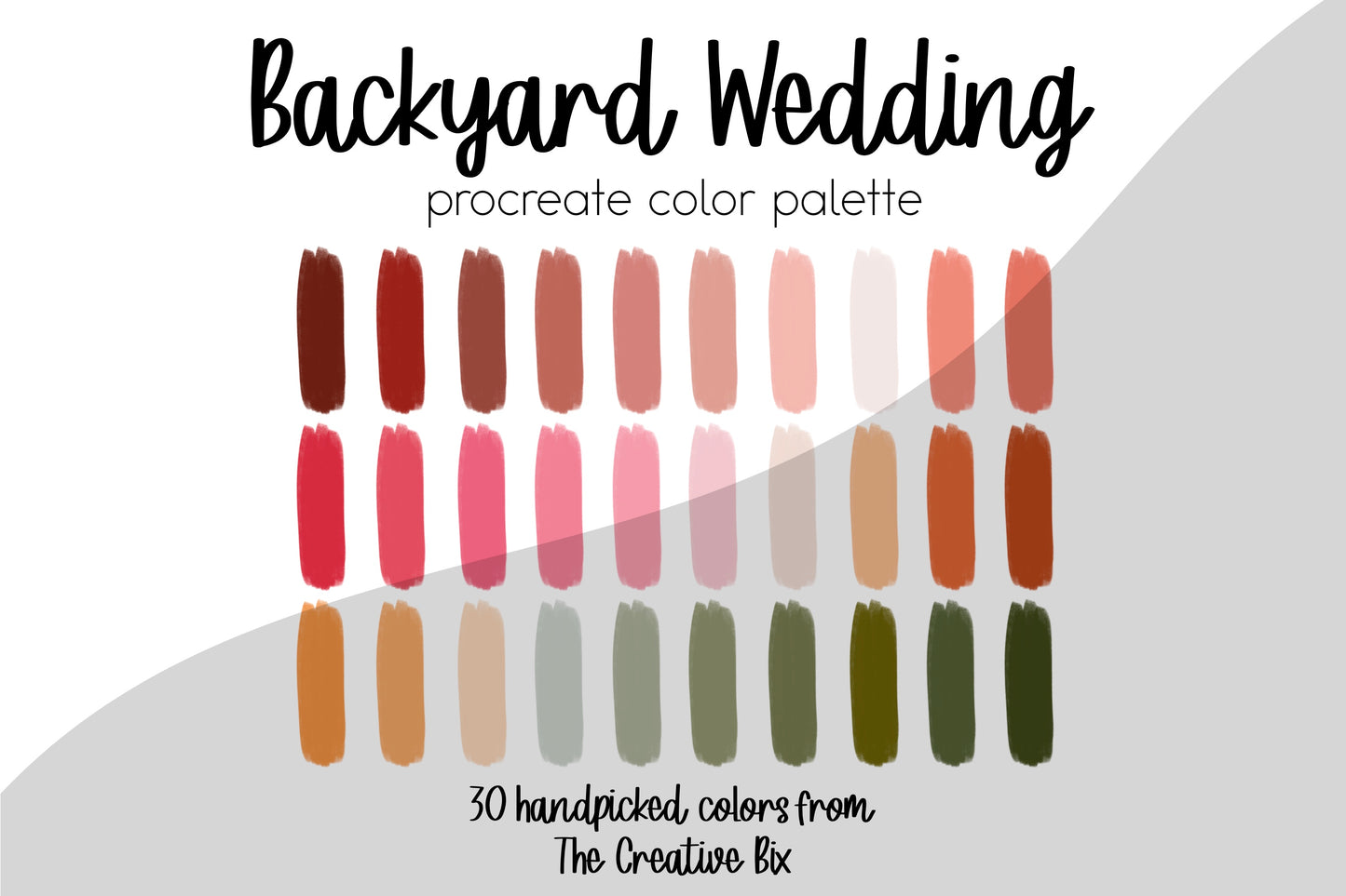 Backyard Wedding Procreate Palette