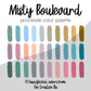 Misty Boulevard Procreate Palette