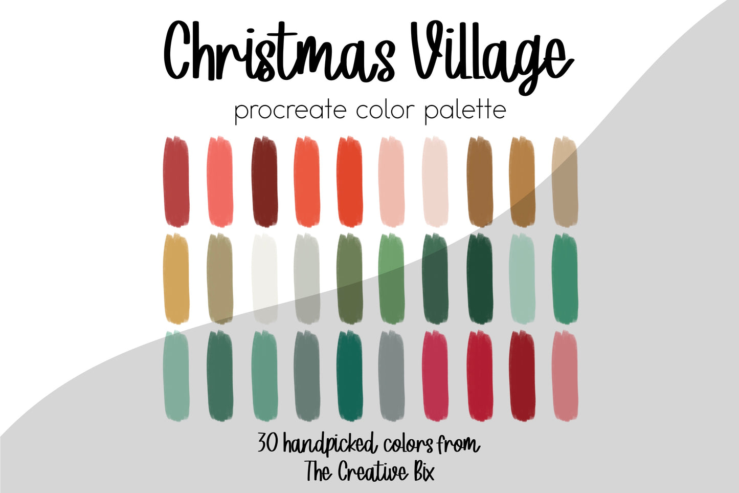 Christmas Village Procreate Palette