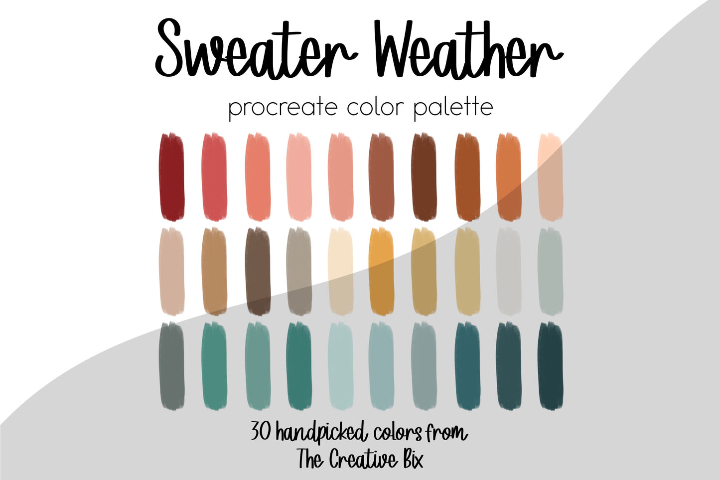 Sweater Weather Procreate Palette