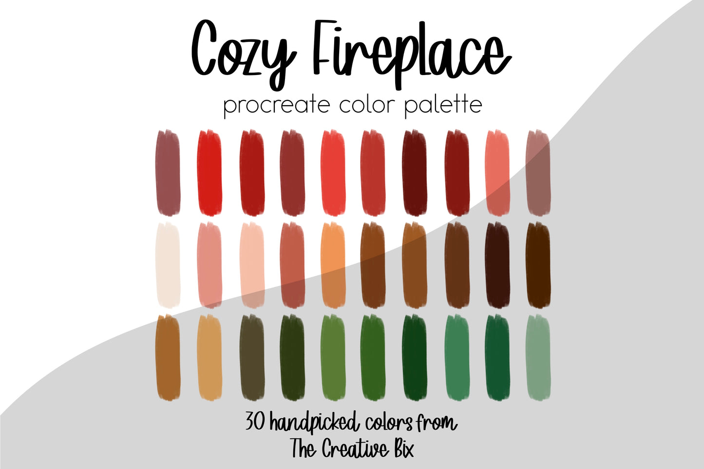 Cozy Fireplace Procreate Palette