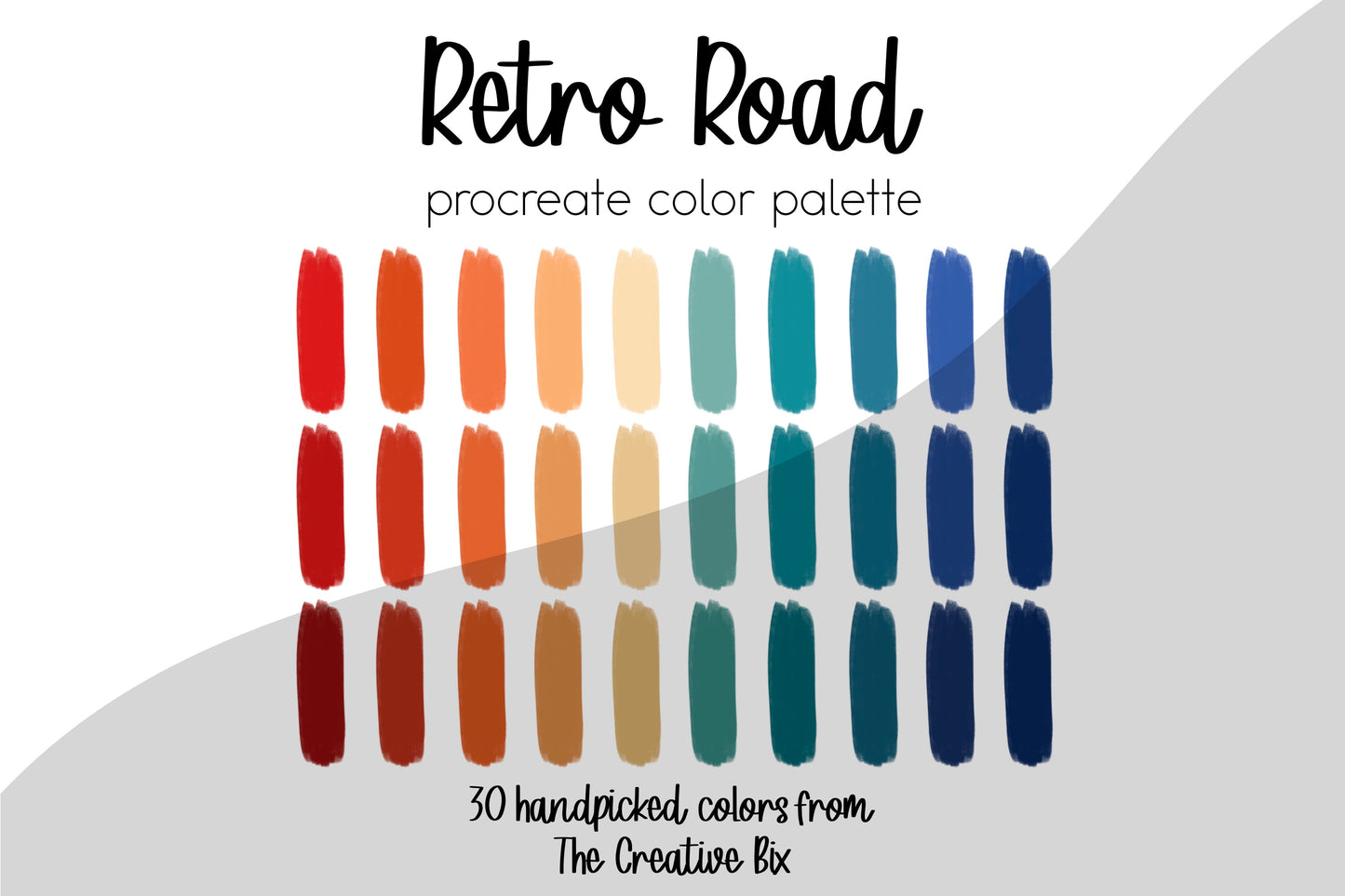 Retro Road Procreate Palette