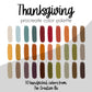 Thanksgiving Procreate Palette