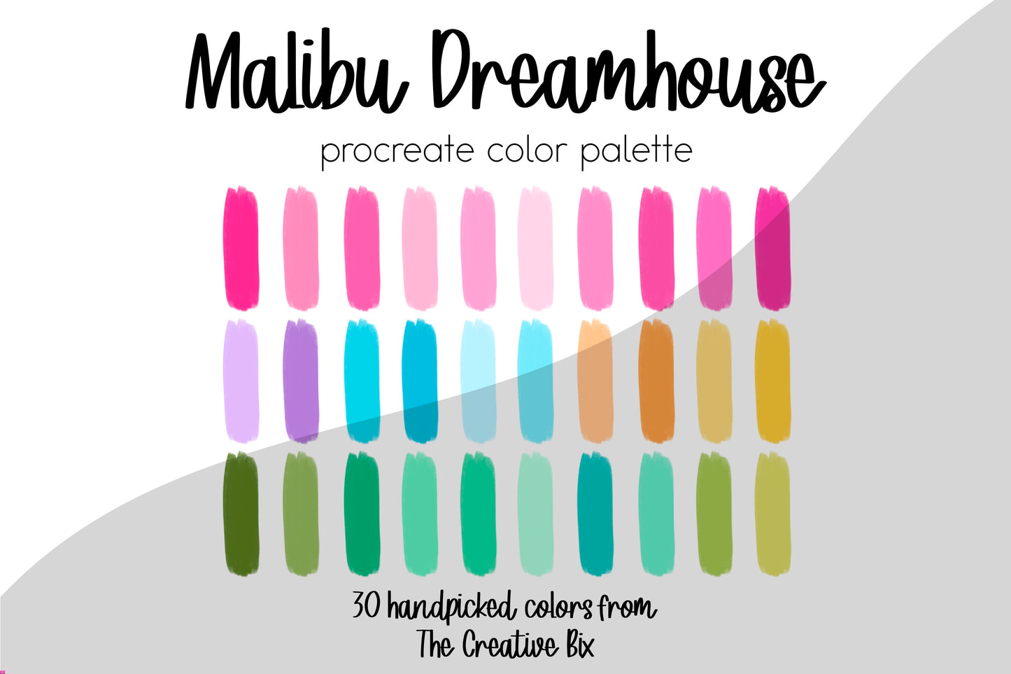Malibu Dreamhouse Procreate Palette