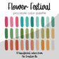 Flower Festival Procreate Palette