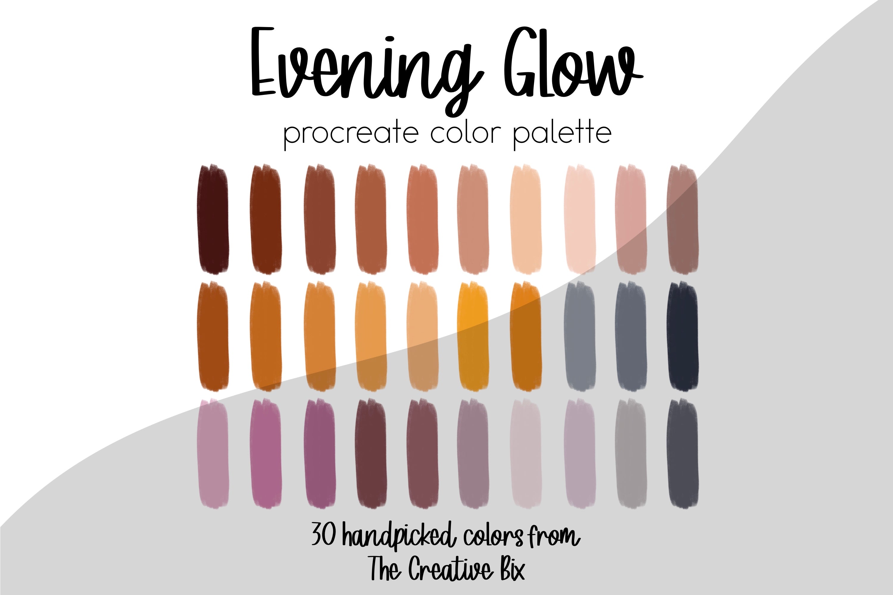 Evening Glow Procreate Palette – The Creative Bix