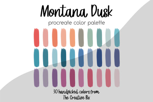 Montana Dusk Procreate Palette