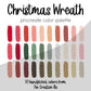 Christmas Wreath Procreate Palette