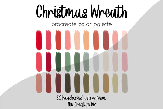 Christmas Wreath Procreate Palette