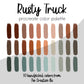 Rusty Truck Procreate Palette