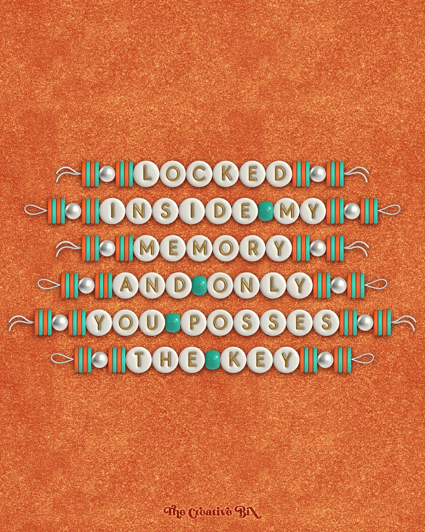 Friendship Bracelet 3D Font