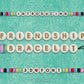 Friendship Bracelet 3D Font
