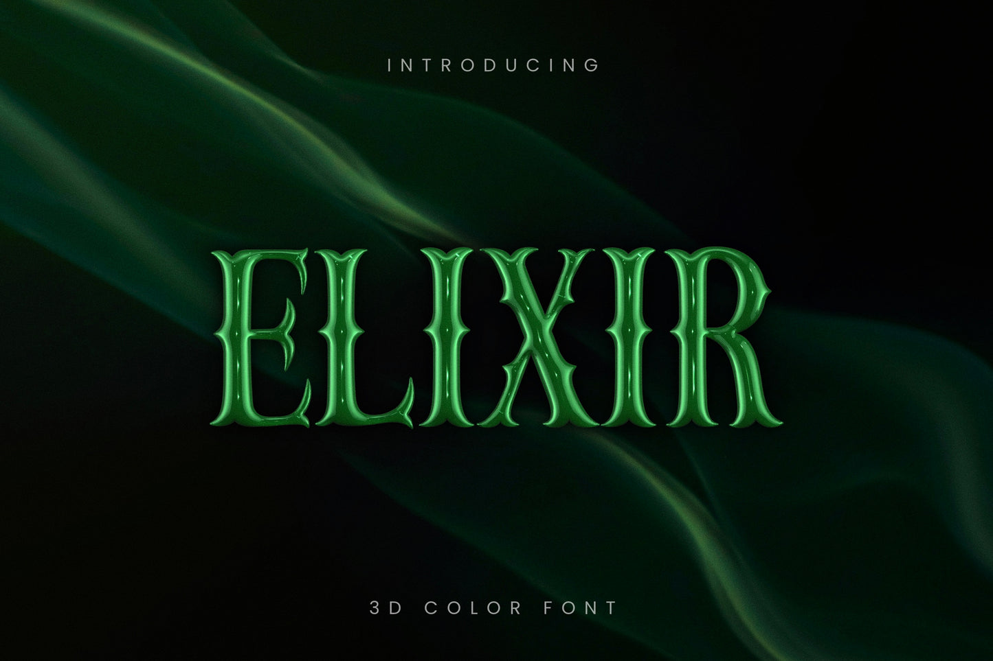 Elixir 3D SVG Color Font