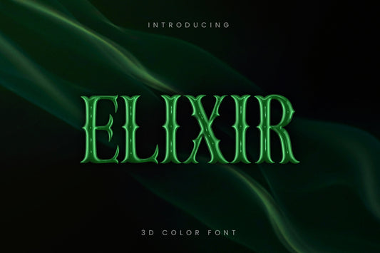 Elixir 3D SVG Color Font