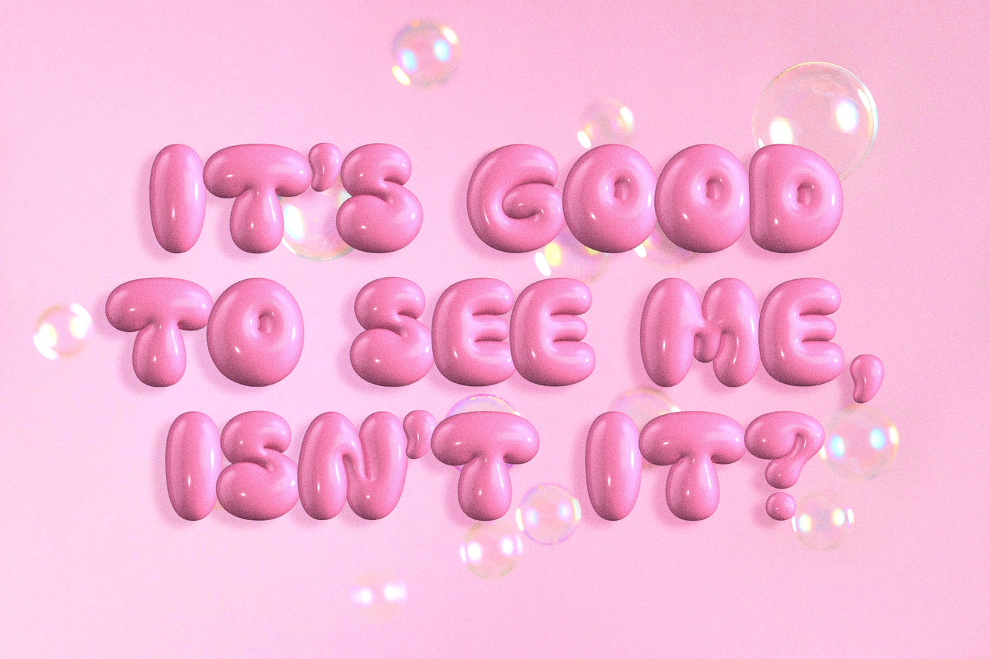 Popular | Bubbly 3D SVG Color Font
