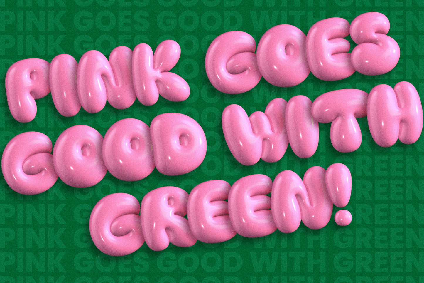 Popular | Bubbly 3D SVG Color Font