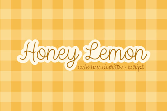 Honey Lemon Cute Script Font