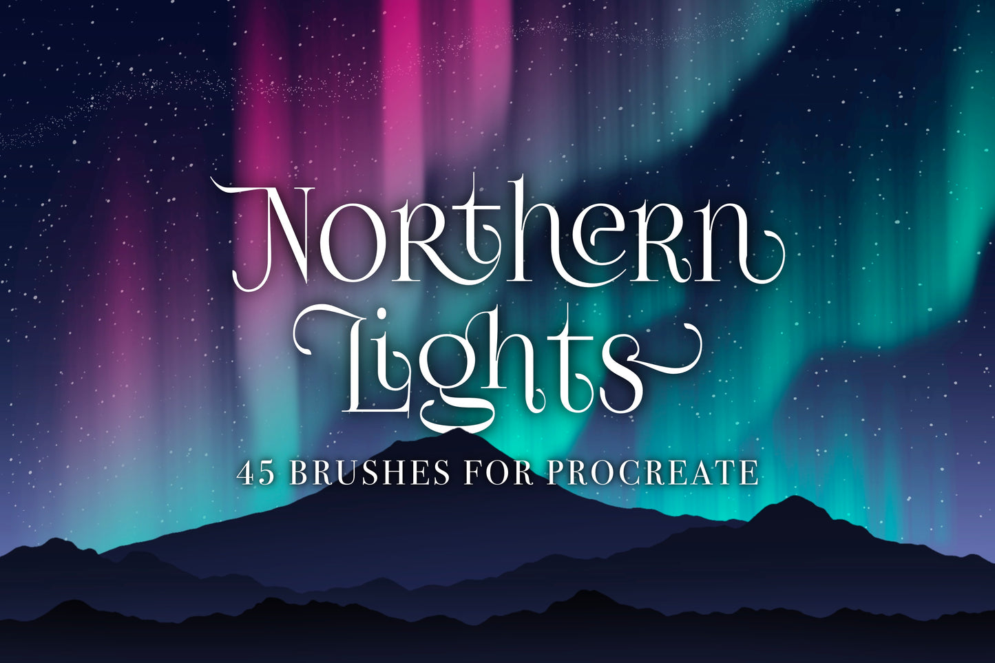 Northern Lights |  45 Procreate Brushes