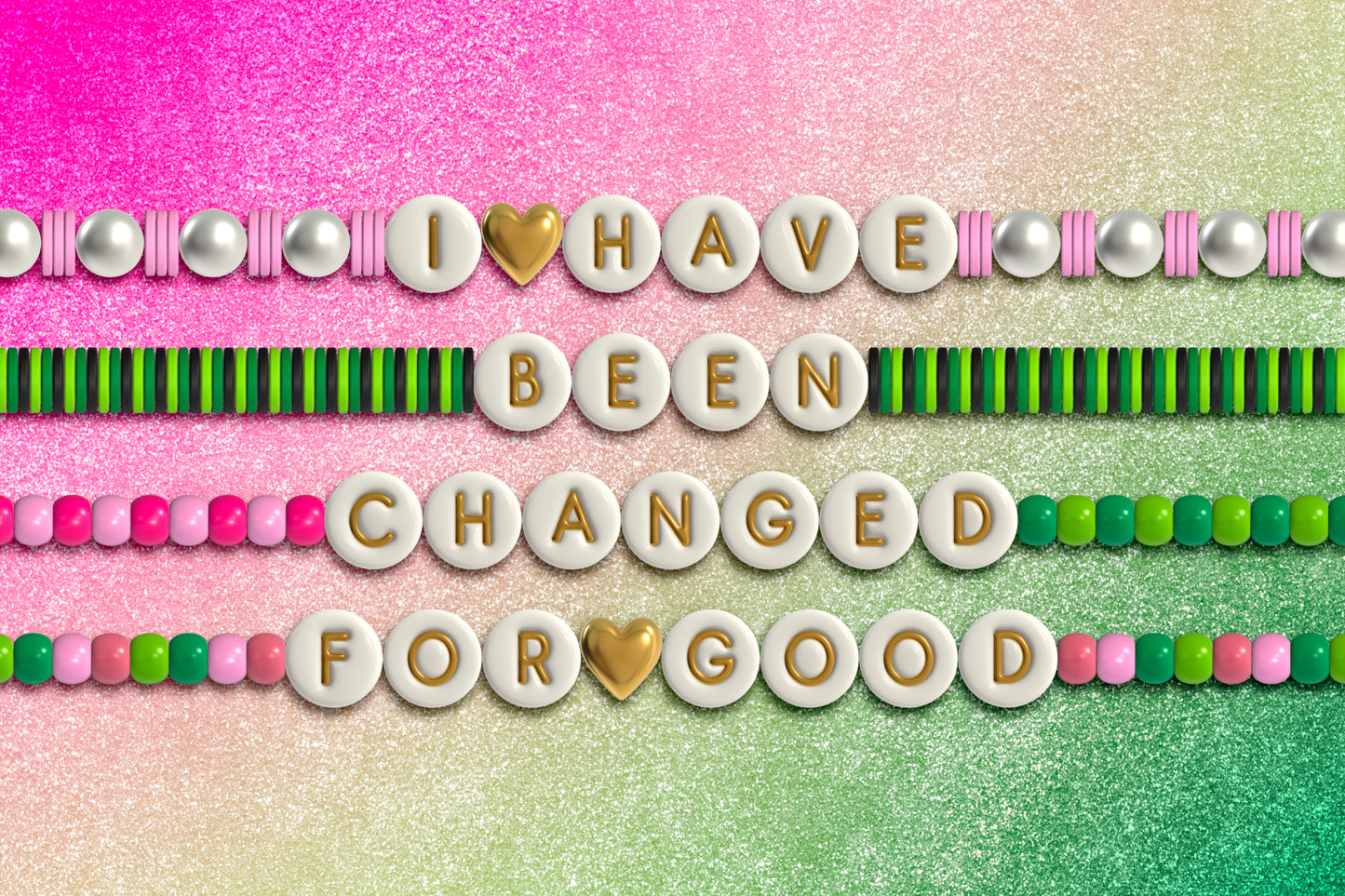 Friendship Bracelet 3D Font