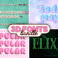 3D Font Bundle Pt. 2 | 50% off!