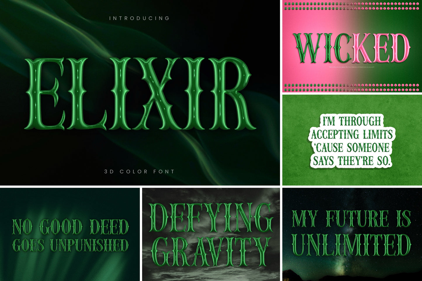 3D Font Bundle Pt. 2 | 50% off!