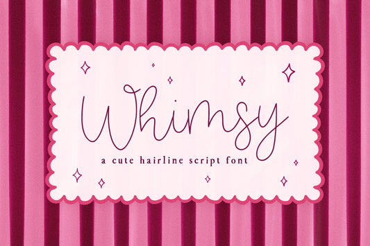 Whimsy Handwritten Script Font